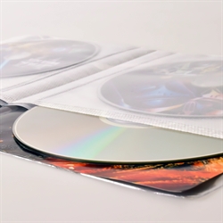 4 disk DVD-lommer med filt