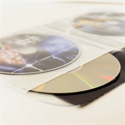 4 disk DVD-lommer med filt