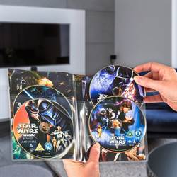 4 disk DVD lomme med plads til cover til DVD opbevaring