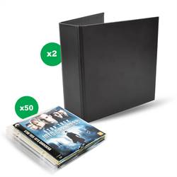 Blu-Ray sampak - 50 Blu-Ray Lommer, 2 ringbind