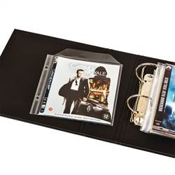 Blu-Ray sampak - 50 Blu-Ray Lommer, 2 ringbind - Blu-Ray opbevaring