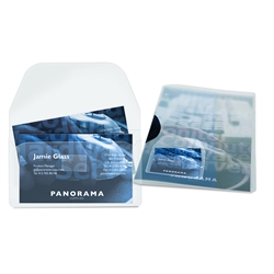 Visitkortlommer med flap, 105 x 60 mm - 10 stk.