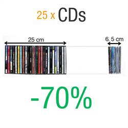 Dobbelt CD-lomme med filt - 50 stk.