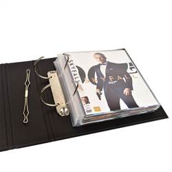 DVD lommer med ringbindshuller til DVD opbevaring - 100 stk.