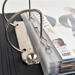 DVD lommer med ringbindshuller til DVD opbevaring - 100 stk.