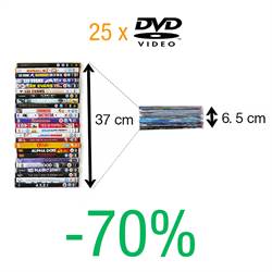 Dobbelt DVD opbevaringslomme med filt - 50 stk.