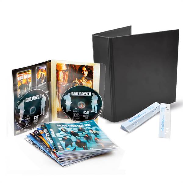 DVD sampak - 50 Dobbelt DVD Lommer, 2 DVD Mapper, 50 Strips