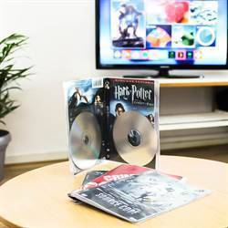Dobbelt DVD lomme med plads til cover og 2 DVD\'er