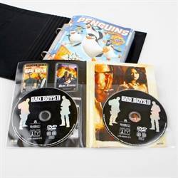 Dobbelt DVD lomme med plads til cover og 2 DVD\'er
