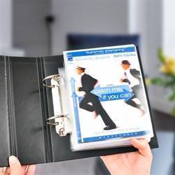 Dobbelt DVD lomme med plads til cover og 2 DVD\'er