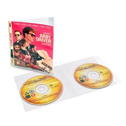 Dobbelt Blu-Ray lomme til Blu-Ray opbevaring - 50 stk.