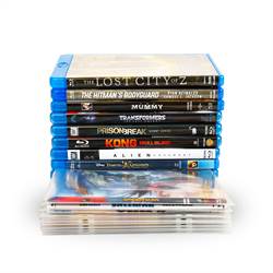 Dobbelt Blu-Ray lomme med filt - 50 stk.