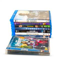 Dobbelt Blu-Ray lomme til Blu-Ray opbevaring - 50 stk.