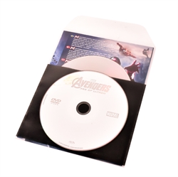 Single/Dobbelt DVD lomme med filt til DVD opbevaring - 50 stk.