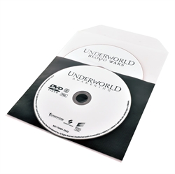 Single/Dobbelt DVD lomme med filt til DVD opbevaring - 50 stk.