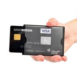 RFID sikret kreditkortholder, 2 kort