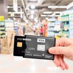 RFID sikret kreditkortholder, 2 kort