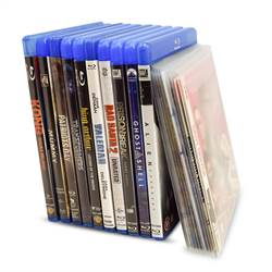 Blu-Ray lommer til Blu-Ray opbevaring - plads til cover - 50 stk.