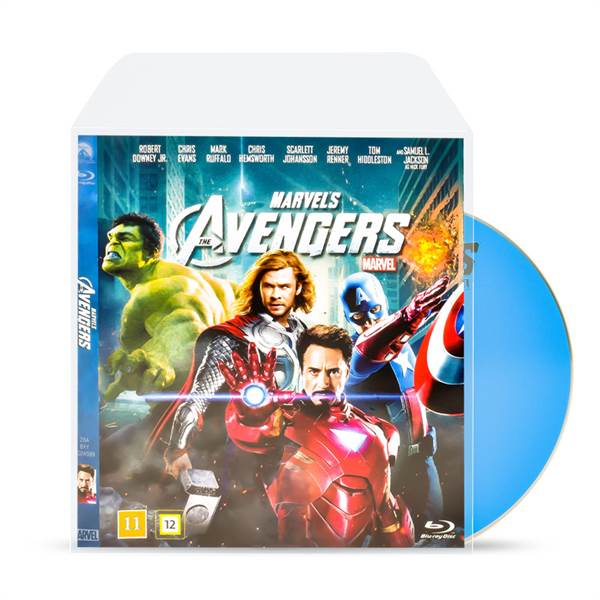 Blu-Ray opbevarings lommer med plads til cover - 50 stk.