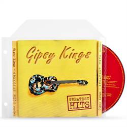 CD lomme med ringbindshuller til CD opbevaring - 100 stk.